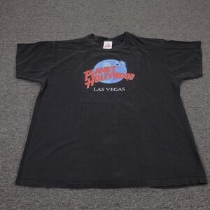 Vintage Planet Hollywood Shirt XL Black Las Vegas Single Stitch Tee Made USA 90s